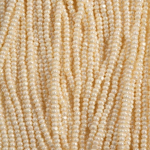 Czech Seed Beads 11/0 Cut Opaque Strung