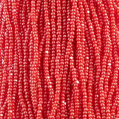 Czech Seed Beads 11/0 Cut Opaque Strung