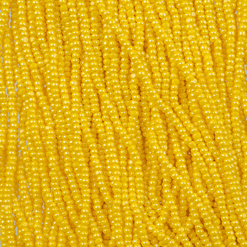 Czech Seed Beads 11/0 Cut Opaque Strung