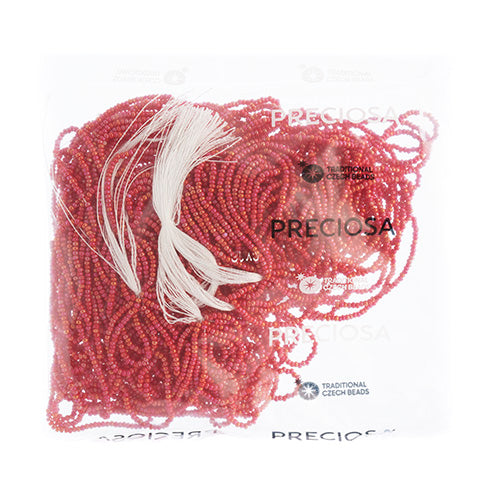 Czech Seed Beads 11/0 Cut Opaque Strung