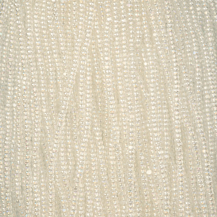 Czech Seed Beads 11/0 Cut Transparent Strung