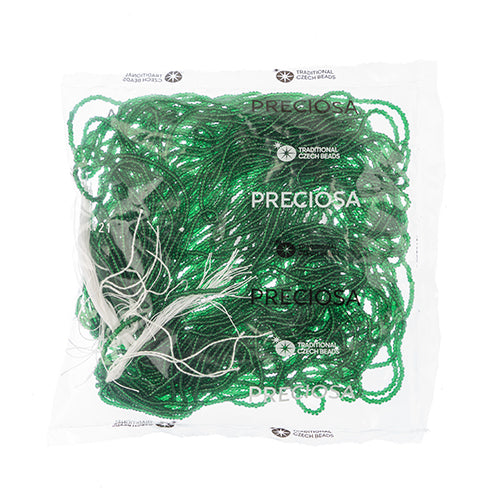 Czech Seed Beads 11/0 Cut Transparent Strung