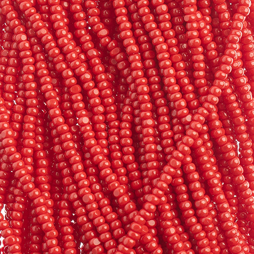 Czech Seed Beads 11/0 Cut Opaque Strung