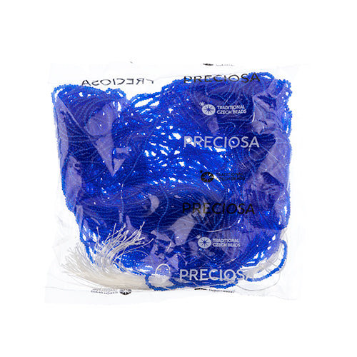 Czech Seed Beads 11/0 Cut Transparent Strung
