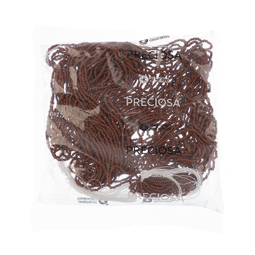 Czech Seed Beads 11/0 Cut Opaque Strung