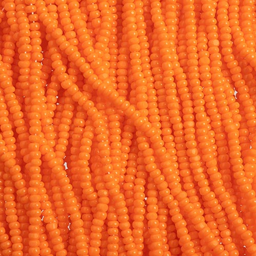Czech Seed Beads 11/0 Cut Opaque Strung