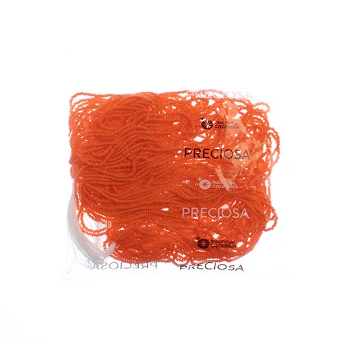 Czech Seed Beads 11/0 Cut Opaque Strung