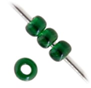 Czech Seed Beads 13/0 Transparent Strung