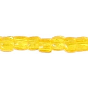 Czech Seed Beads 3 Cut 10/0 Transparent Strung