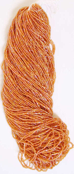 Czech Seed Beads 3 Cut 10/0 Transparent Strung