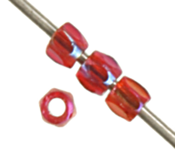 Czech Seed Beads 3 Cut 10/0 Transparent Strung