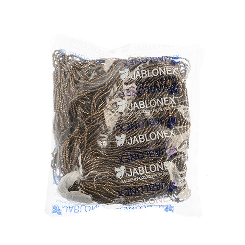 Czech Seed Beads 3 Cut 10/0 Metallic Strung