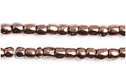 Czech Seed Beads 3 Cut 10/0 Metallic Strung