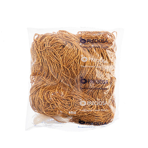 Czech Seed Beads 3 Cut 10/0 Metallic Strung