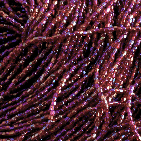 Czech Seed Beads 3 Cut 10/0 Transparent Strung