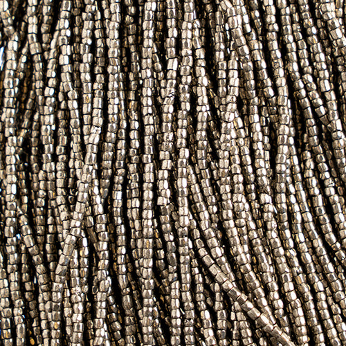 Czech Seed Beads 3 Cut 10/0 Metallic Strung