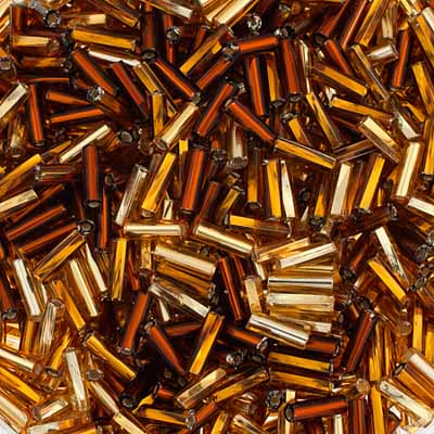 Czech Bugles Twisted #3 Silver Lined Mix