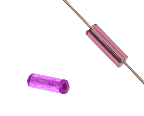 Czech Bugles Twisted #3 Silver Lined Mix