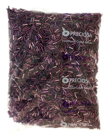 Czech Bugles Twisted #3 Silver Lined Mix