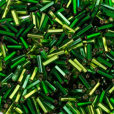 Czech Bugles Twisted #3 Silver Lined Mix