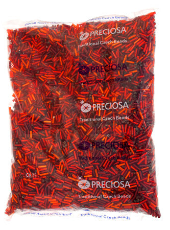 Czech Bugles Twisted #3 Silver Lined Mix