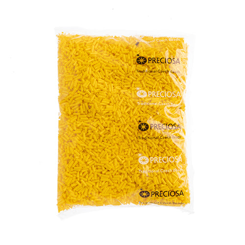 Czech Bugles #3 Opaque Golden Yellow