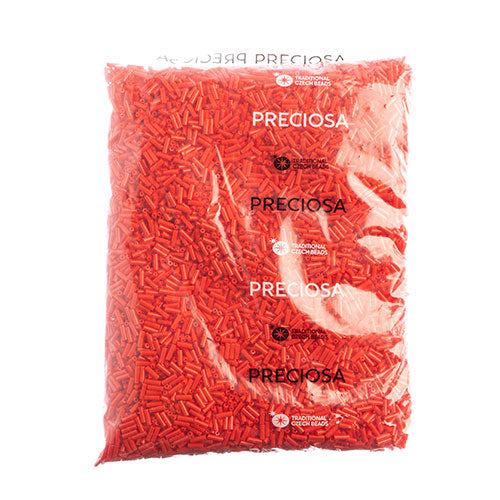 Czech Bugles #3 Opaque Light Red