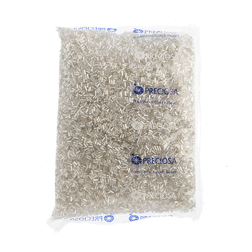 Czech Bugles Silver Lined Crystal