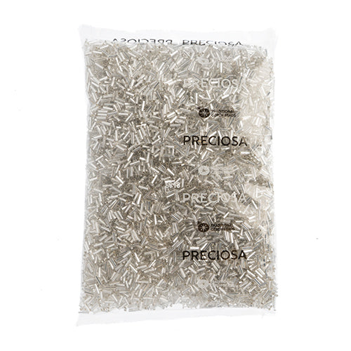 Czech Bugles Silver Lined Crystal