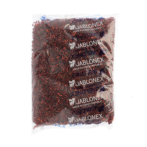 Czech Bugles Silver Lined Light Red