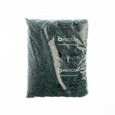 Czech Bugles Silver Lined Green