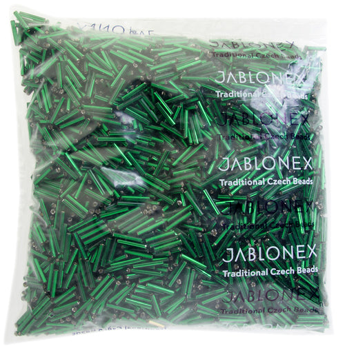 Czech Bugles Silver Lined Green