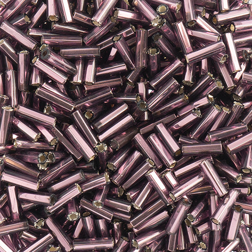 Czech Bugles Silver Lined Purple