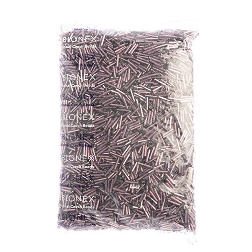 Czech Bugles Silver Lined Purple