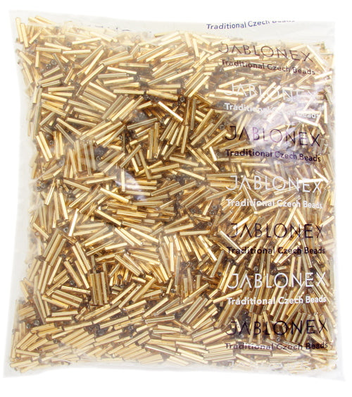 Czech Bugles Silver Lined Gold