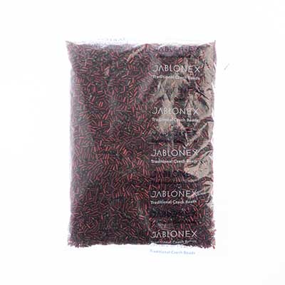 Czech Bugles Silver Lined Dark Red