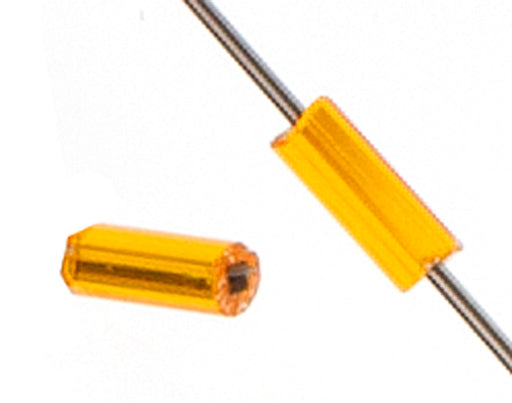 Czech Bugles Silver Lined Dark Yellow