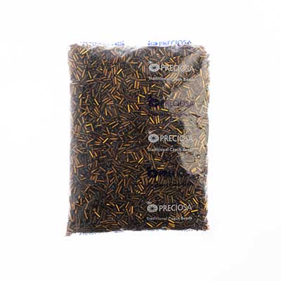 Czech Bugles Silver Lined Brown