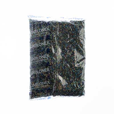 Czech Bugles Opaque Green Iris