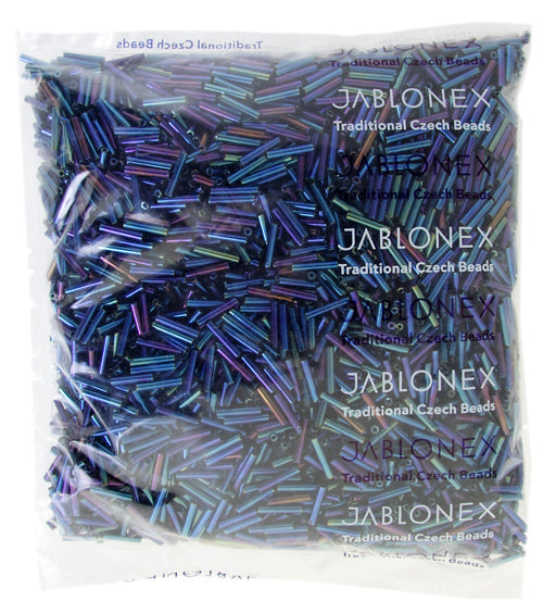 Czech Bugles Opaque Navy Blue Iris