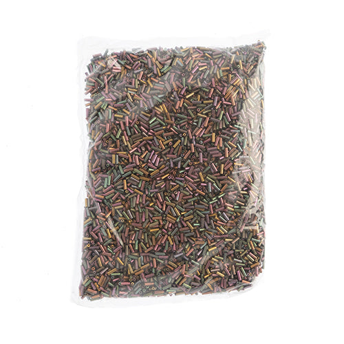 Czech Bugles #3 Metallic Rose Aurora Borealis