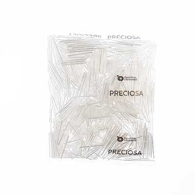 Czech Bugles Silver Lined Crystal