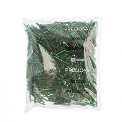 Czech Bugles Silver Lined Green