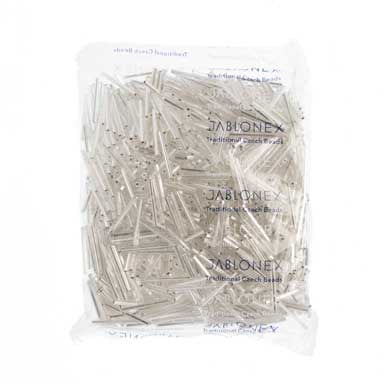 Czech Bugles Silver Lined Crystal