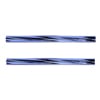 Czech Twisted Bugles 30mm Silver Lined Dark Blue