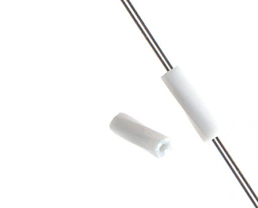 Czech Twisted Bugles #3 Opaque White