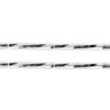 Czech Twisted Bugles Silver Lined Crystal