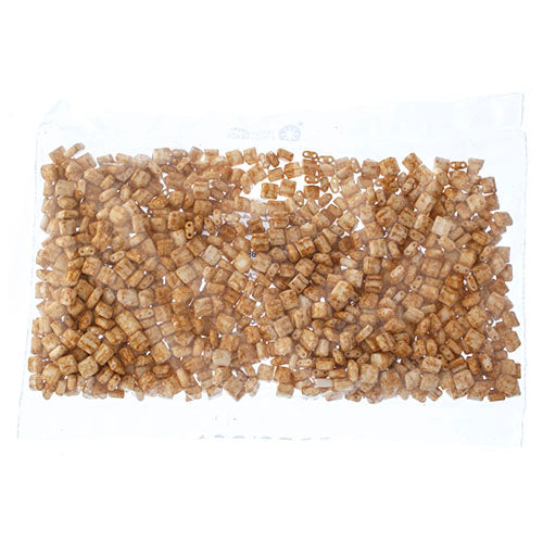 Czech Seed Beads KARO 5x5mm Opaque Speckled Brown