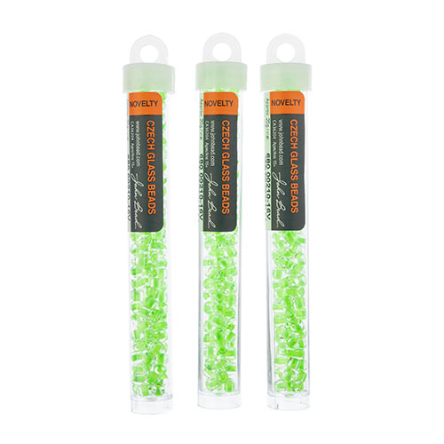 Czech Rola Beads 4.5mm apx 20g Vial Transparent Crystal Color Lined