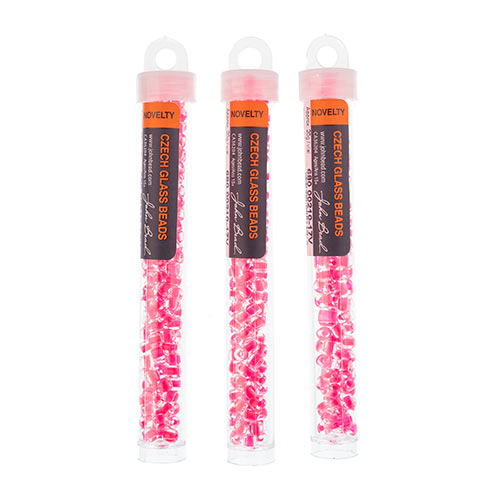 Czech Rola Beads 4.5mm apx 20g Vial Transparent Crystal Color Lined